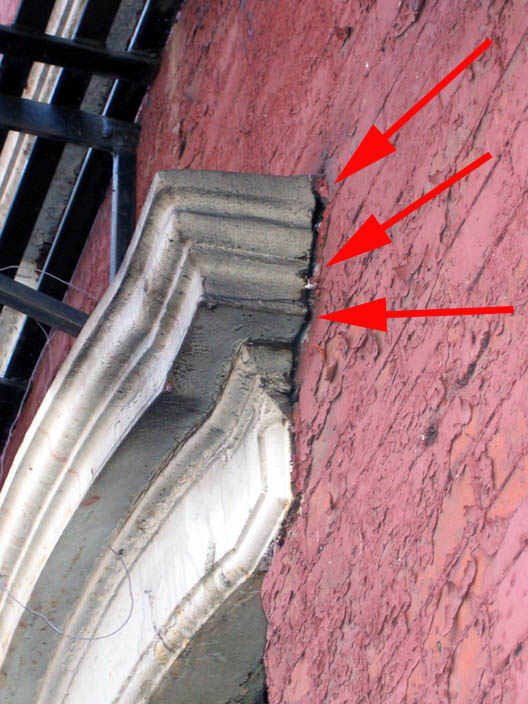 176 West Detail with Arrows