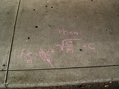 Sidewalk Math: Mass-Energy Equivalence
