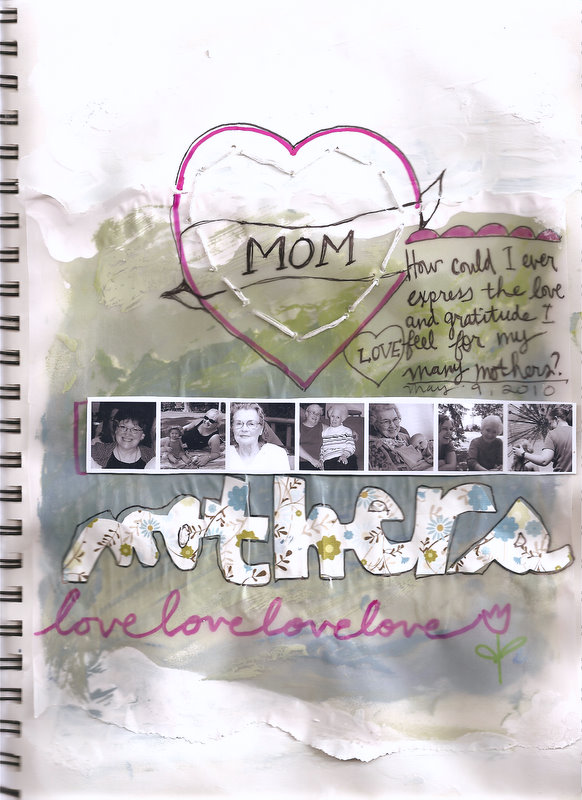 mom's day art journal