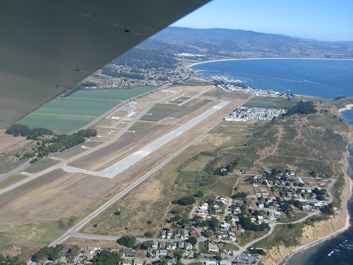 Approaching Half Moon Bay Airport