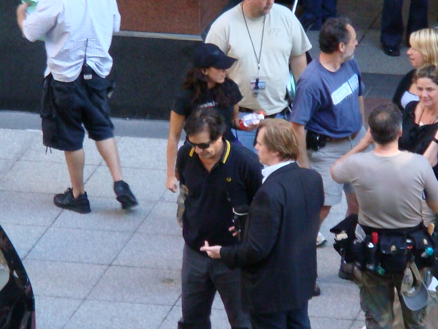 Christopher Nolan directing The Dark Knight by kedziers
