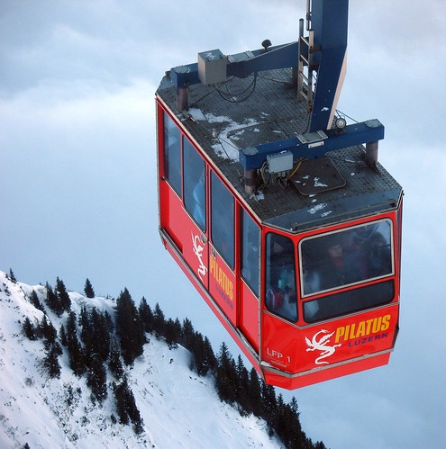 Large cable tram to Pilatus