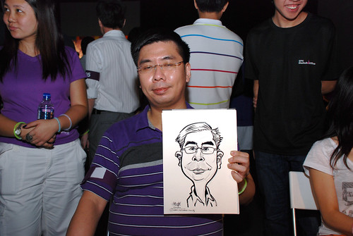 caricature live sketching for SDN First Anniversary Bash - 16