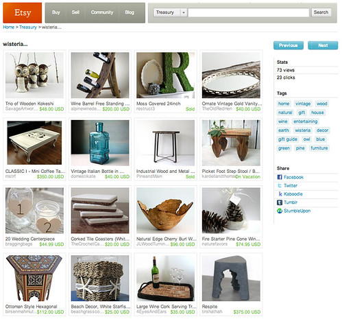 Etsy feature 10/25/10