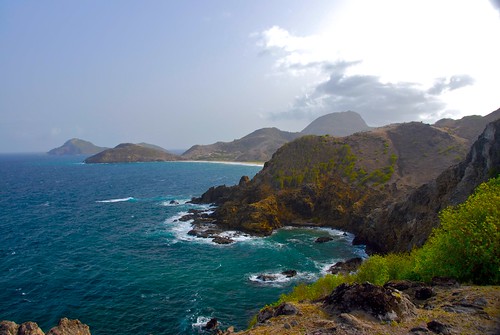 The Atlantic coast of Guadeloupe