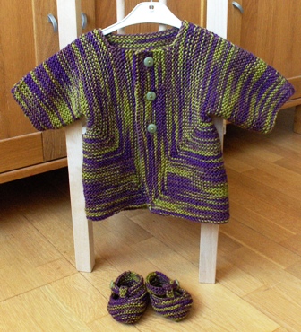Baby Surprise Jacket and Booties FO