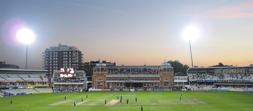 Dusk at Lord's Under the Floodlights