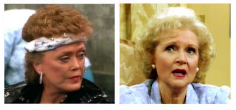 Blanche and Rose from 'The Golden Girls'