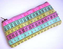 Pink, Green and Yellow Measuring Tape Case