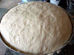 Dough after rising