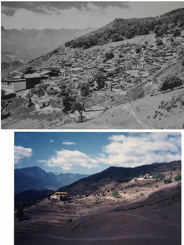 Muli monastery, Sichuan, in 1924 and 1994