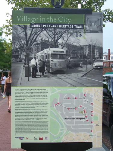 Mount Pleasant History Trail sign