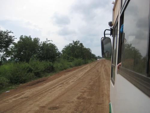 The bus to the Cambodia-Thailand border