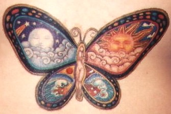 Fairy tattoo in Butterfly design