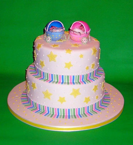 baby shower cakes pictures. Twins Baby Shower Cake