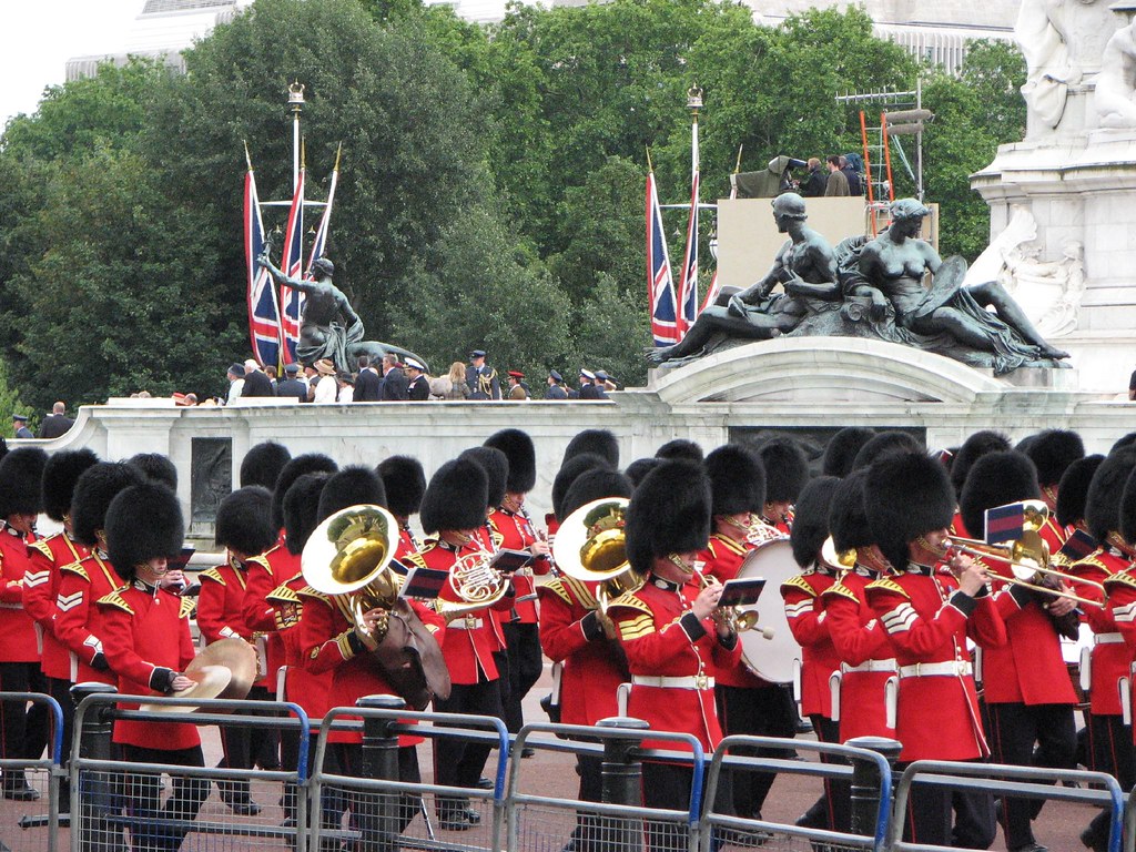 The Queen's Guards on parade