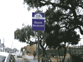Berkeley CA Bicycle Boulevard sign