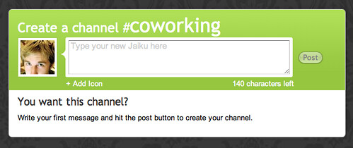 Jaiku | Create a Channel