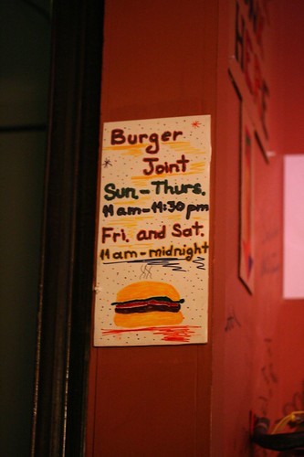 Burger Joint signage