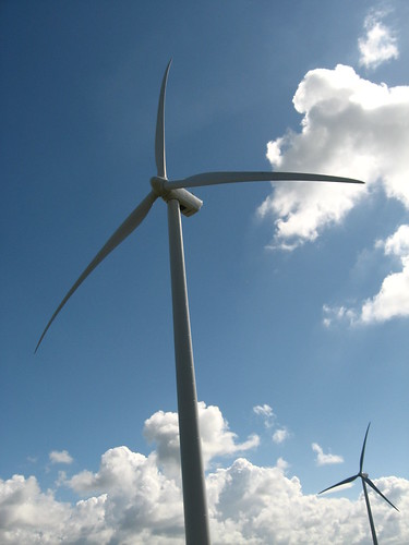 Wind turbine in Zeeland, The Netherlands