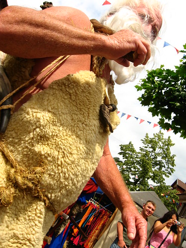 Medievial costume at a street festival in Kenzingen, Germany