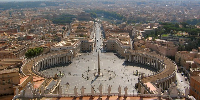 Rome: Piazza di San Pietro a.k.a. "Keyhole square"