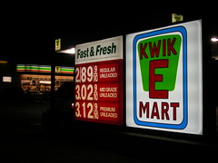 Kwik E Mart sign, Dallas