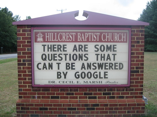 There are some questions that can't be answered by google