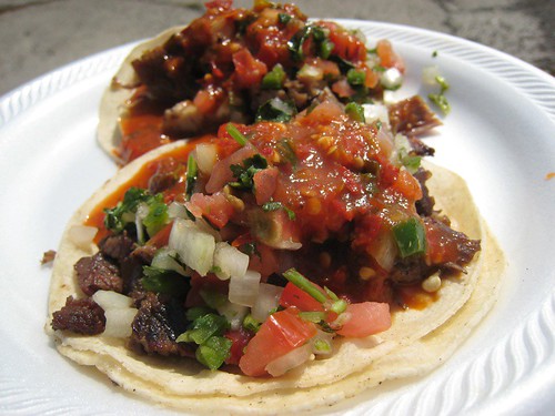 Carne Asada and Carnitas Tacos.JPG