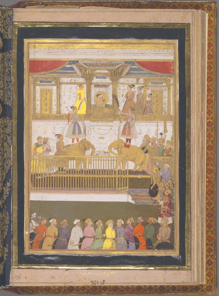 Shah Jehan and his court - 17th cent. Indian ruler's manuscript