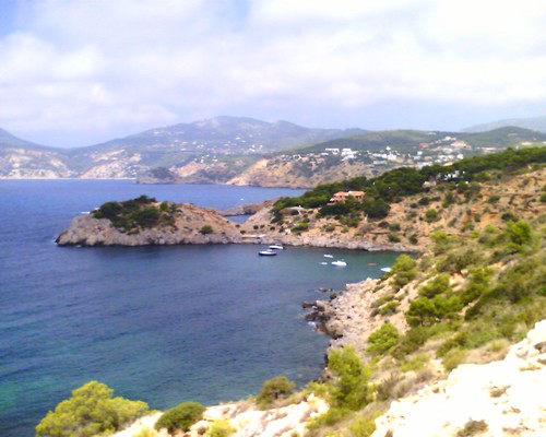 La cote sud d'Ibiza