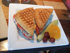 Grilled vegetable panino