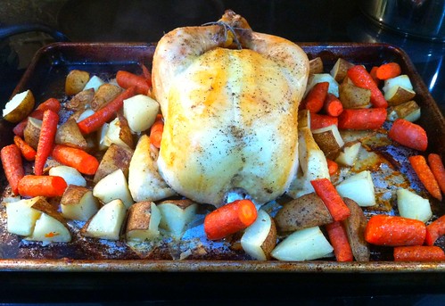 Seriously Basic Roasted Chicken and Root Vegetable