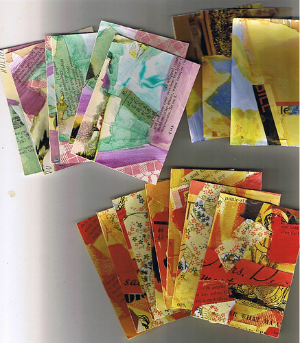 Collaged ATC Backgrounds