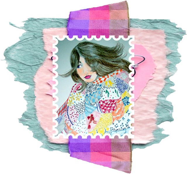 girl in quilt