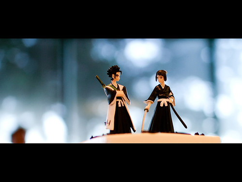 Samurai cake dolls