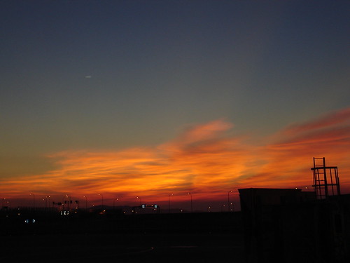 關西機場夕陽