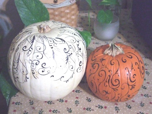 stamps on pumpkins
