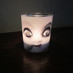 Creepy Doll Candle