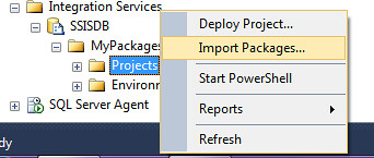Import SSIS Packages