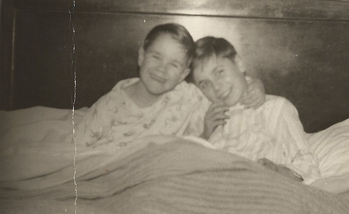 Two little boys in bed - Copyright R.Weal 2010