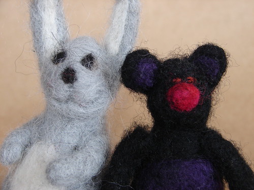 needle felted critters