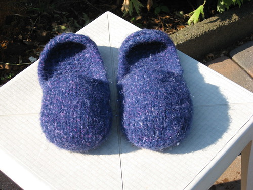 Slippers After Felting
