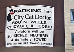 Violators will be scratched, neutered and definitely towed
