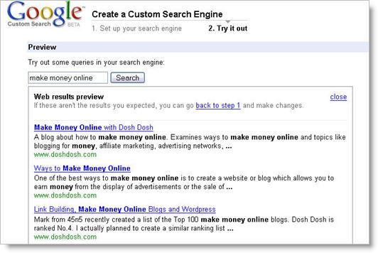 Google Custom Search 3