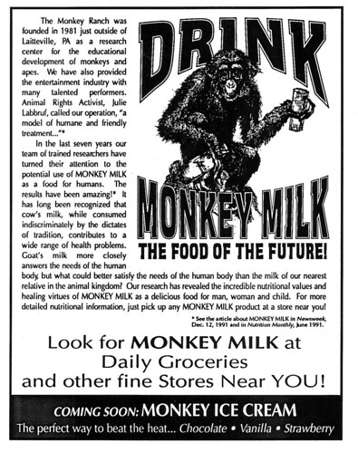 Monkey Milk ad
