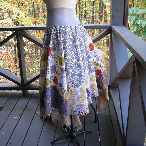 High Society patchwork skirt