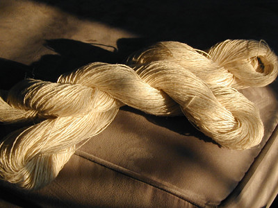 Handspun Linen from Tow Flax