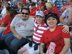 Three amigos at the Angels game. (5/9/07)