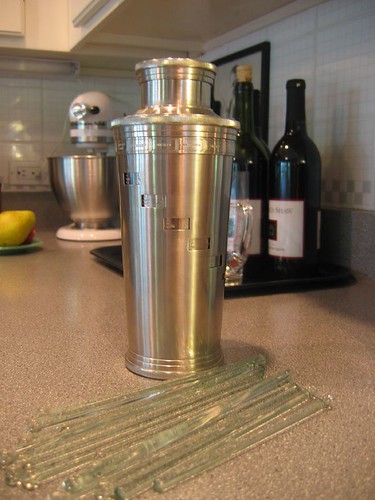 Cocktail Shaker with Recipes